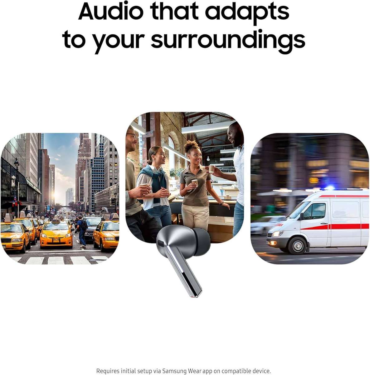 Samsung Galaxy Buds 3 Pro Bluetooth Headset - Silver (In the Ear) Active Noise Cancellation