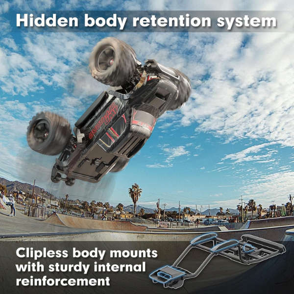 MJX Hypergo 10208 1/10 RC Truck 4X4, Brushless RC Cars Very Fast up to 50mph, ARTR Up to 4S LiPo