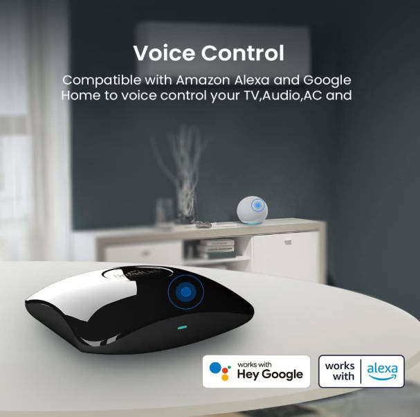 Broadlink RM4 pro IR/RF WiFi Universal Remote Smart Home Automation Compatible with Alexa and Google