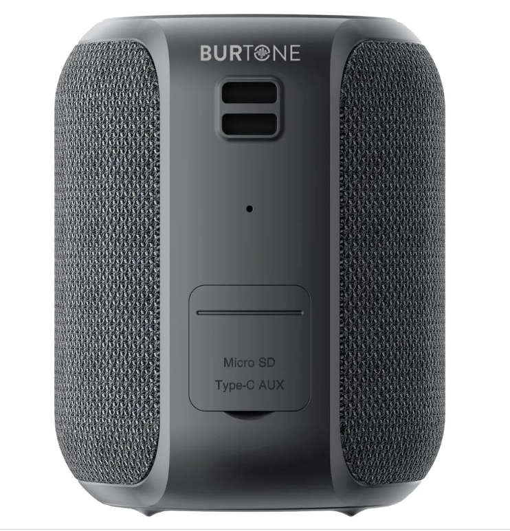 Burtone Mini Connect 2 True Wireless Speaker IPX6 Waterproof 360 deg. surround - Rechargeable(Black)