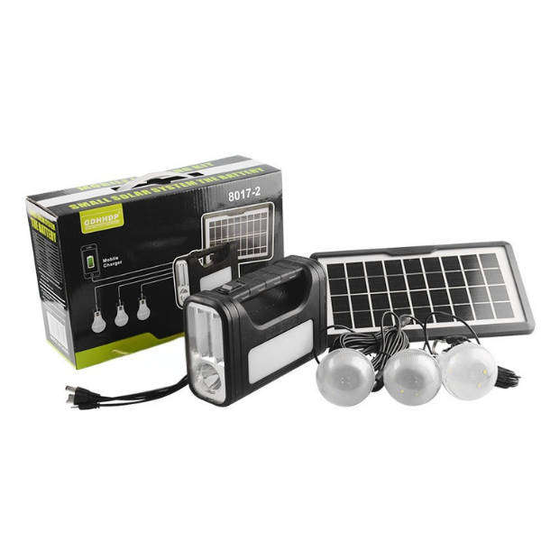 GD 8017-2 Solar system - Perfect for camping/Home back up lights