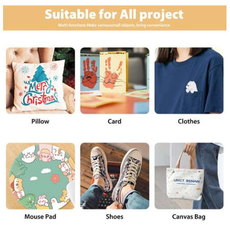 Mini Heat Press Machine - Heat press iron for T Shirts, Canvas, Shoes