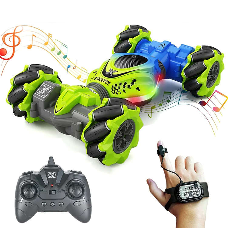 HOSHI 1611 2.4Ghz Hand Gesture / Remote Control Stunt RC Twist Car 4WD Stunt Car