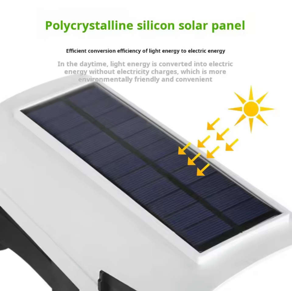 Solar LED Outdoor Security Spot Light  Simulation Monitor Lamp