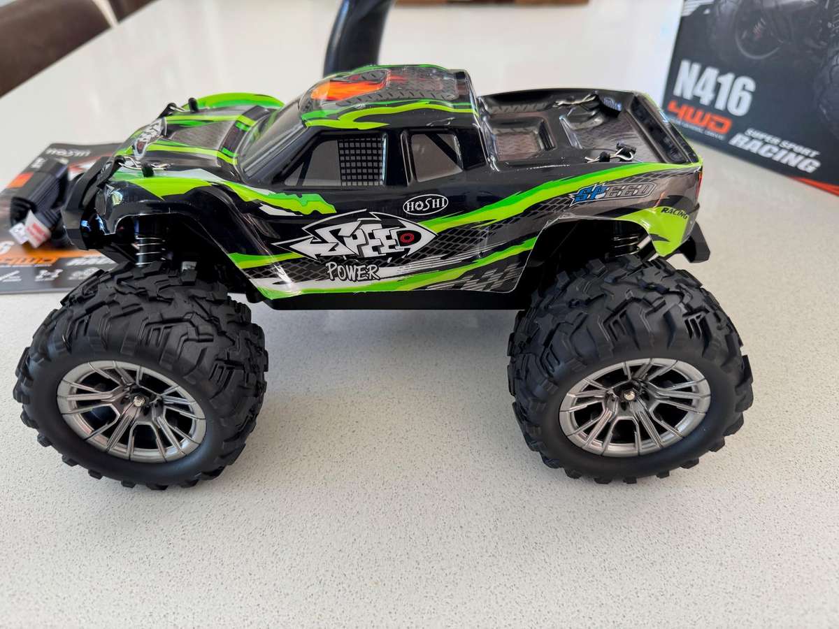HOSHI N416 1/16 4WD Brushed RC Monster Truck Off-Road 2.4GHz - Store Demo - Hobby Grade