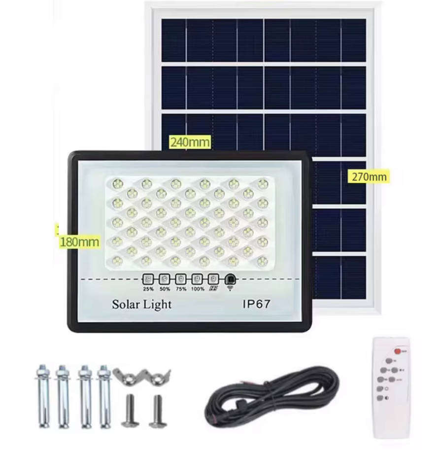 100W Solar LED Lights Outdoor Flood Lights IP67 Waterproof