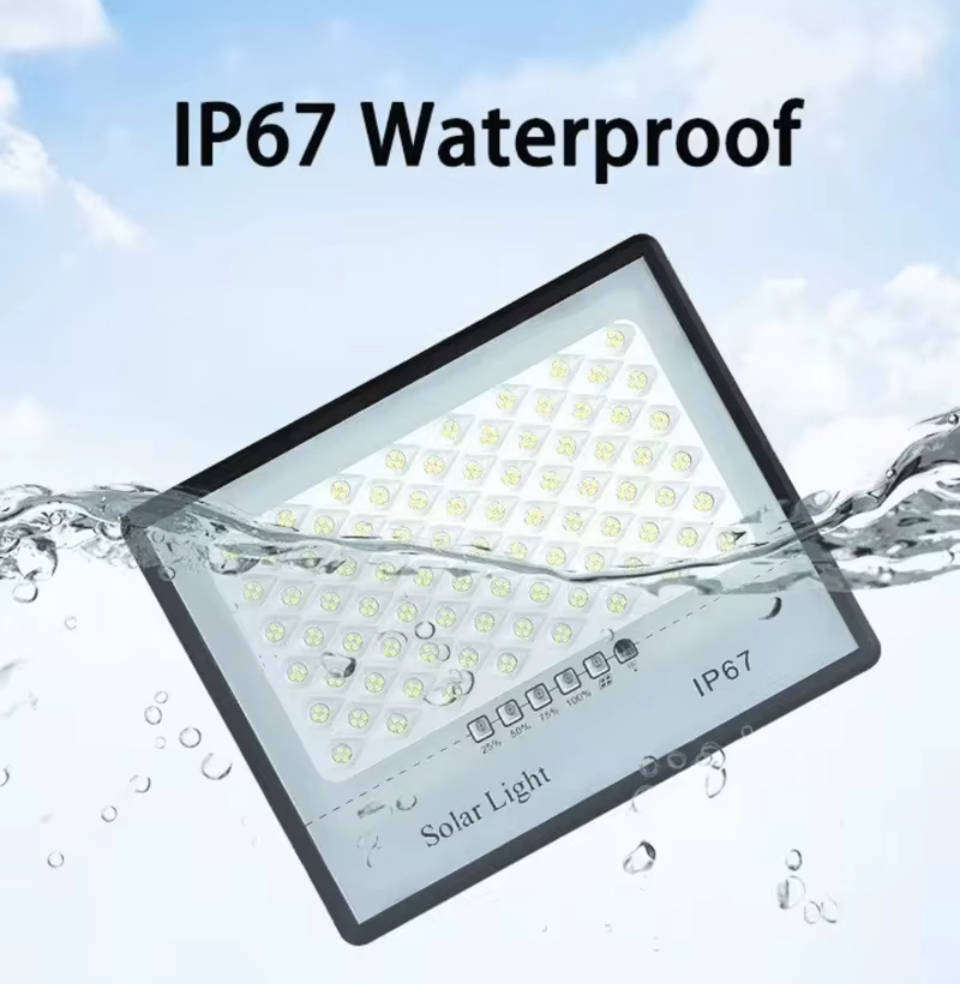 100W Solar LED Lights Outdoor Flood Lights IP67 Waterproof