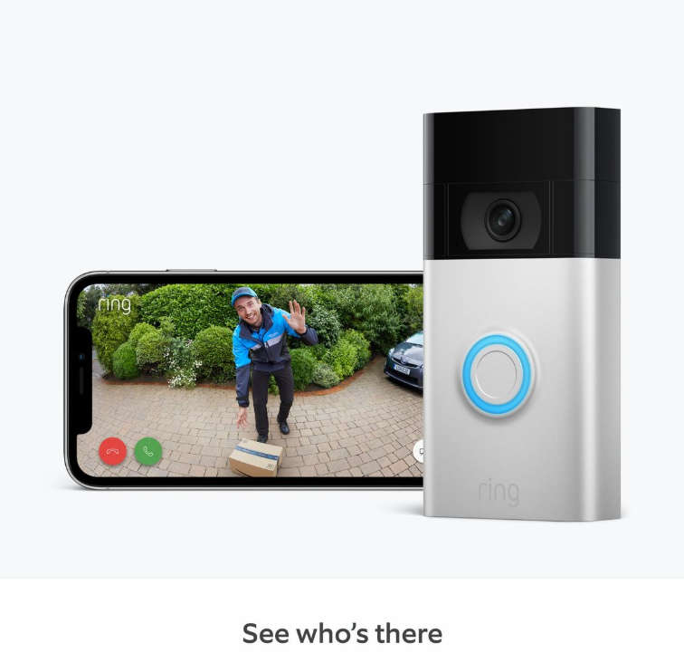 Ring Video Doorbell 2nd Gen | 1080p HD Video | Satin Nickel