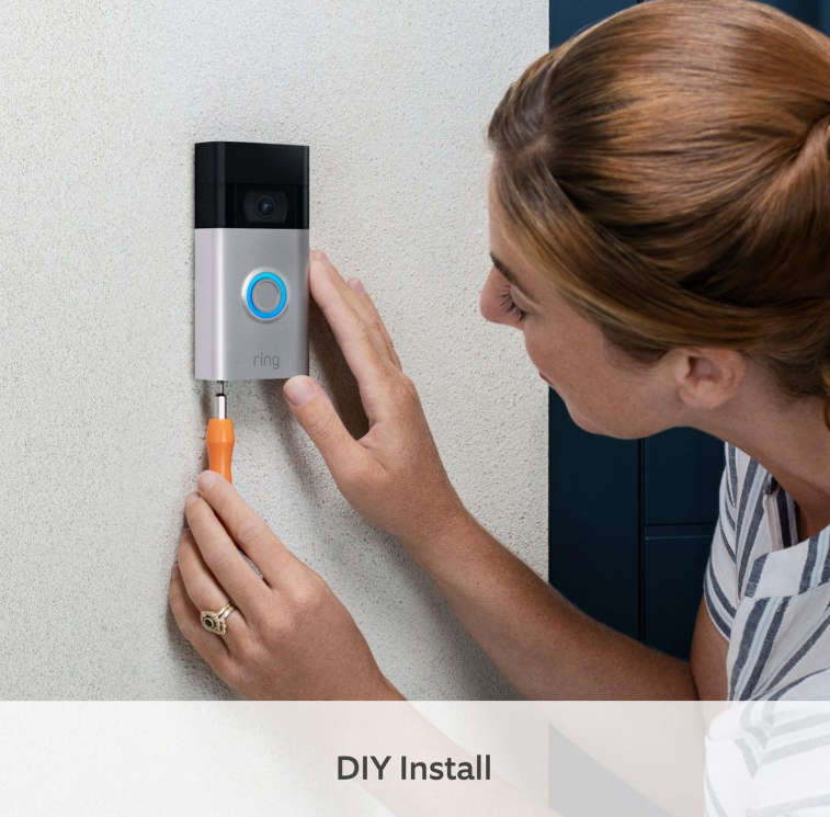 Ring Video Doorbell 2nd Gen | 1080p HD Video | Satin Nickel