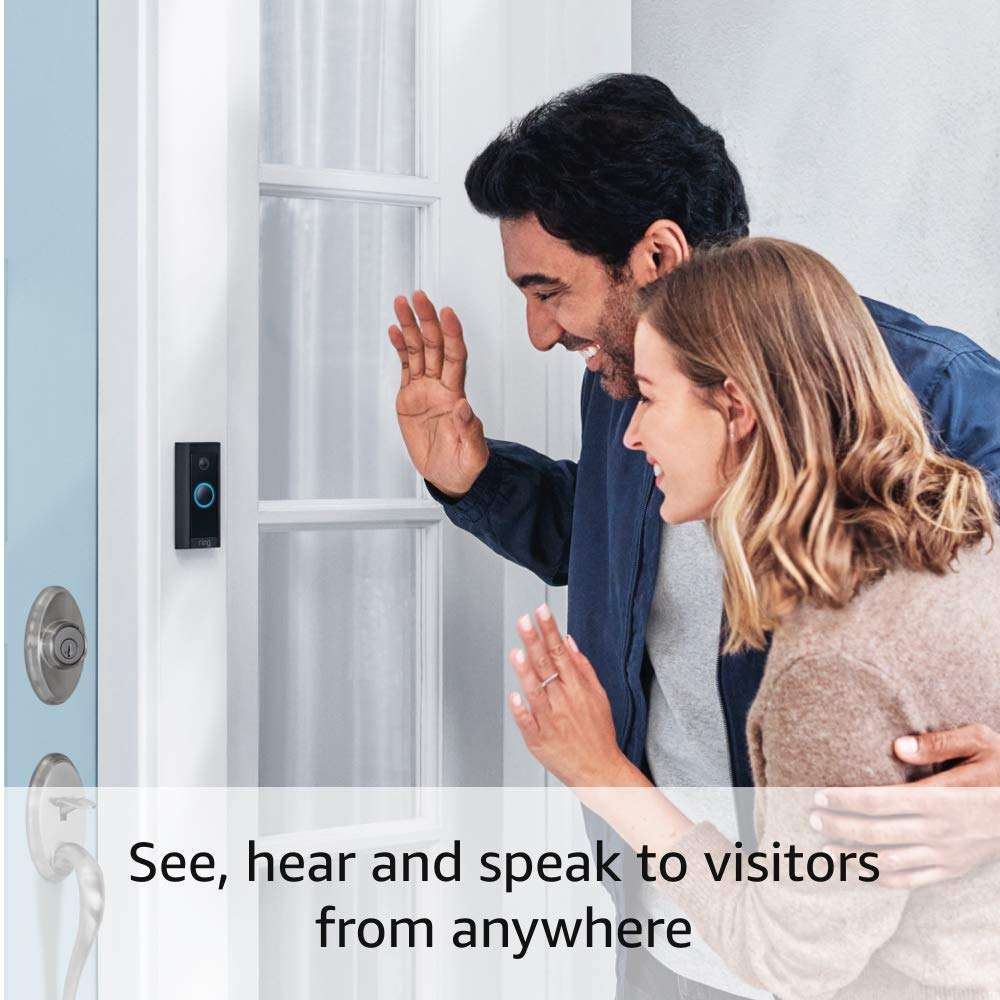 Ring Video Doorbell Wired, 2 Way Talk, advanced motion detection, real-time alerts,Works with Alexa