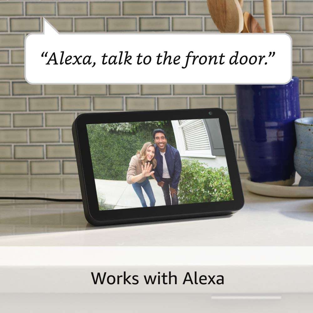 Ring Video Doorbell Wired, 2 Way Talk, advanced motion detection, real-time alerts,Works with Alexa
