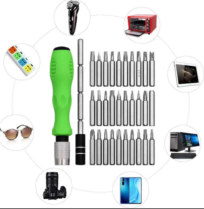 32 in 1 Multifunctional Precision Screwdriver Set Mini  Magnetic Torx Phillips Screw Driver