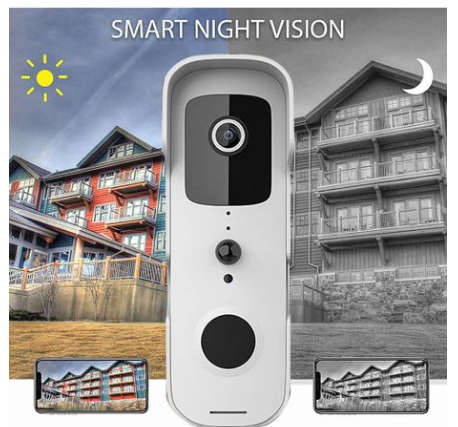 Smart Video Doorbell 1080P Intercom with chime - Tuya/Smart Life app - OPEN BOX ITEM