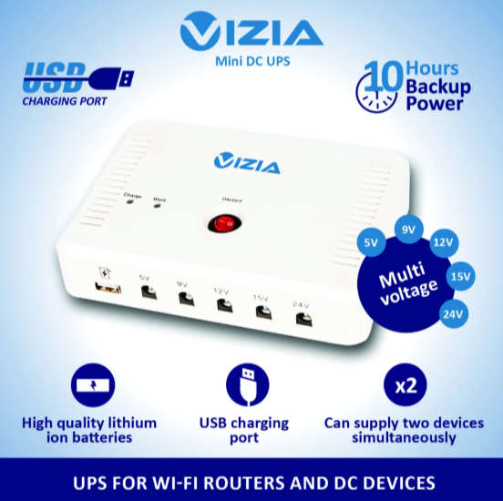 Vizia WiFi UPS 5-24V Multi 57 000mWh