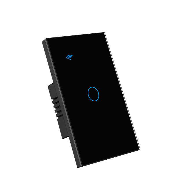 Smart Wi-Fi Light Switch 1 Gang Black - 2 way switching - Tuya/Smart Life app