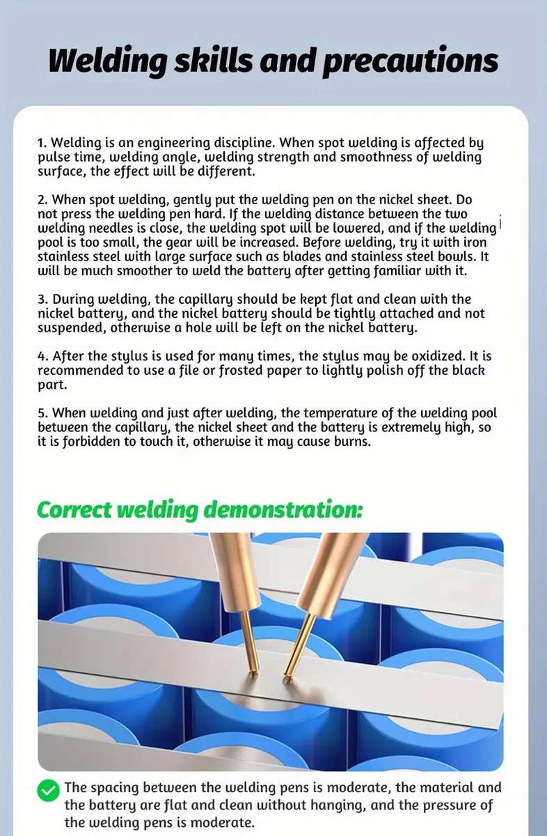 Nickel Spot Welder Handheld with Built-in 5V Rechargeable Lithium Battery Pack **LOCAL STOCK**