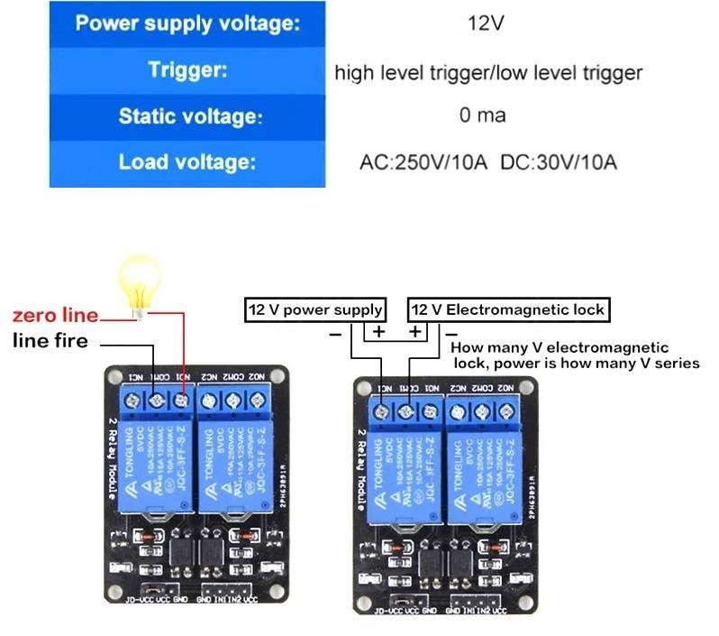 Controller Relay 12V 2 Channel on Black Board **LOCAL STOCK**