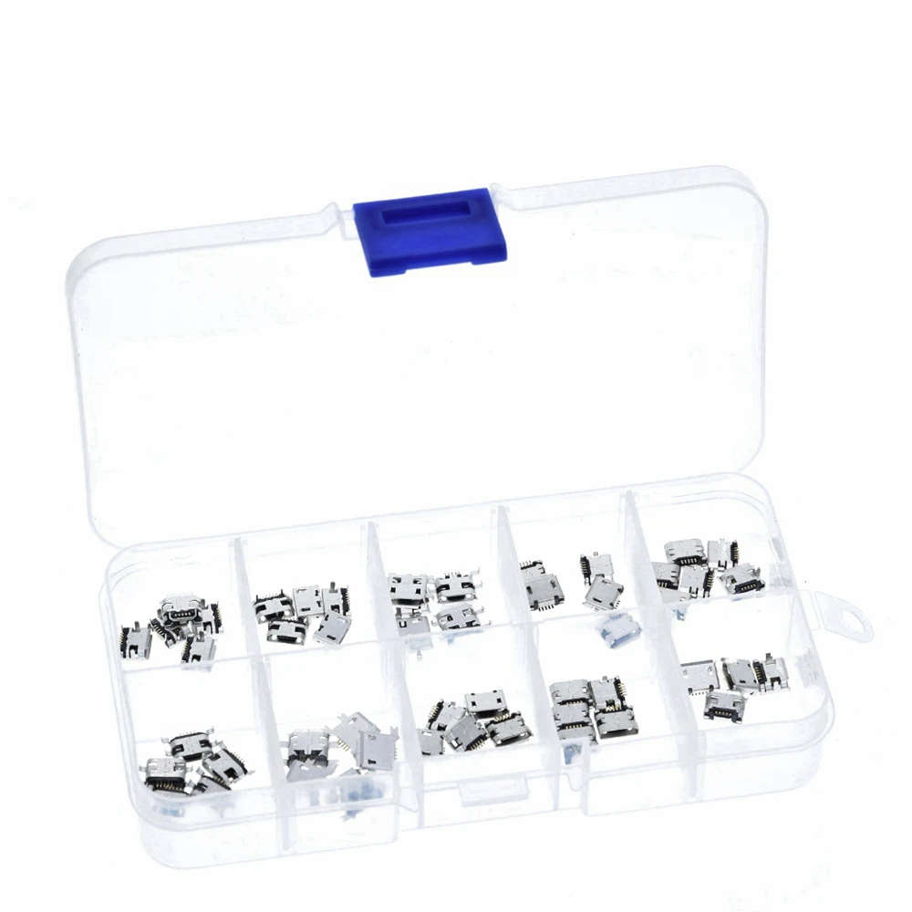Connector Micro USB Female 10 Various Types  50pcs **LOCAL STOCK**