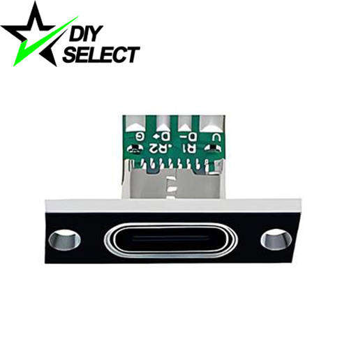 Connector USB Type C Female Flat Panel Mount 6 PIN (5A) **LOCAL STOCK**