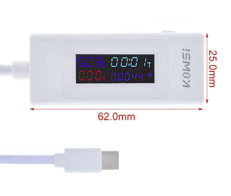 Meter USB Type-C Power Charging Tester Mobile KWS-065C White **LOCAL STOCK**