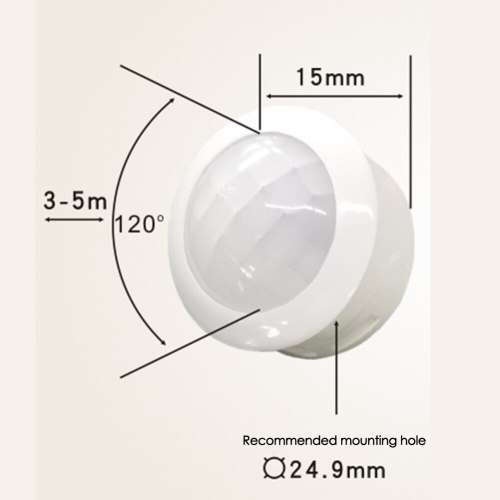 Sensor Motion Dome PIR 12-24V 18W 3-5M Eye **LOCAL STOCK**