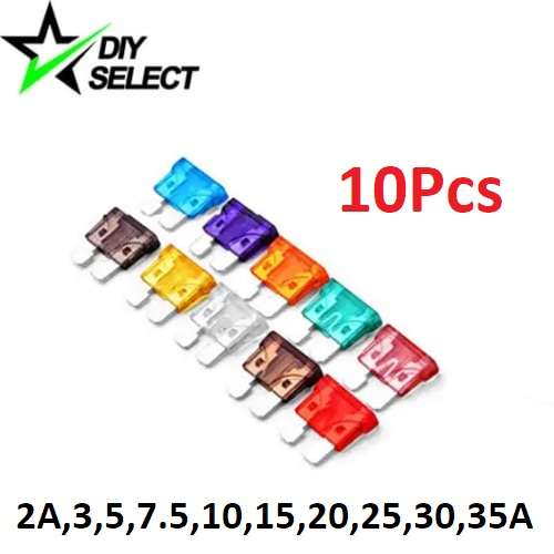 Car Standard Blade Fuse 10pc Set **LOCAL STOCK**
