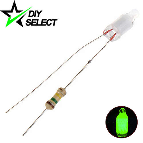 5mm Neon Bulb 220V AC Green **LOCAL STOCK**