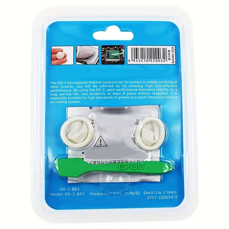 Heatsink Thermal Paste GD-2 Syringe 3g Grey (7.5W/MK) **LOCAL STOCK**