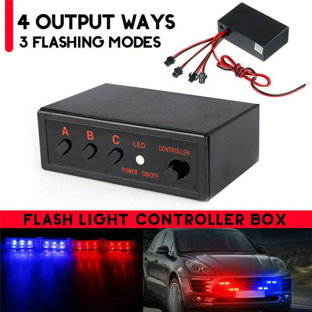 Car Led Emergency Flashing Controller 12V 6-Way **LOCAL STOCK**