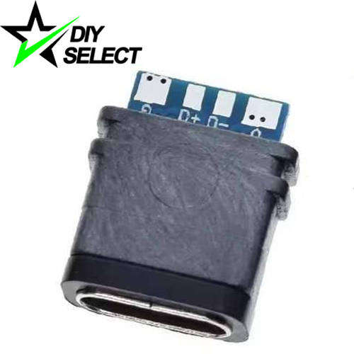 Connector Type C USB PD Female on Board Blue 4Pin Waterproof **LOCAL STOCK**