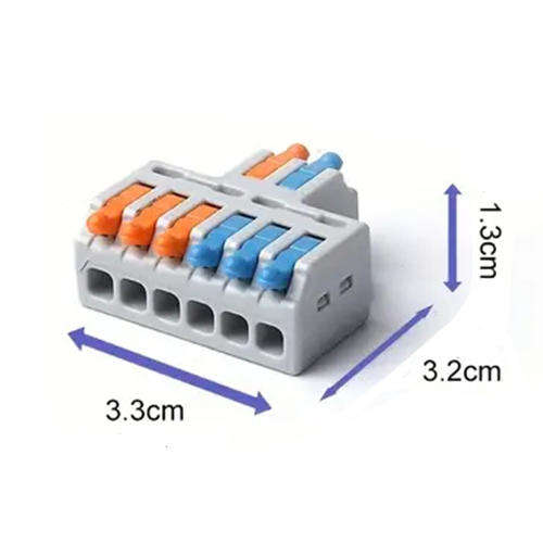 Splice Connector Wago Lever Splitter 2Pin to 6Pin with Mount Holes **LOCAL STOCK**