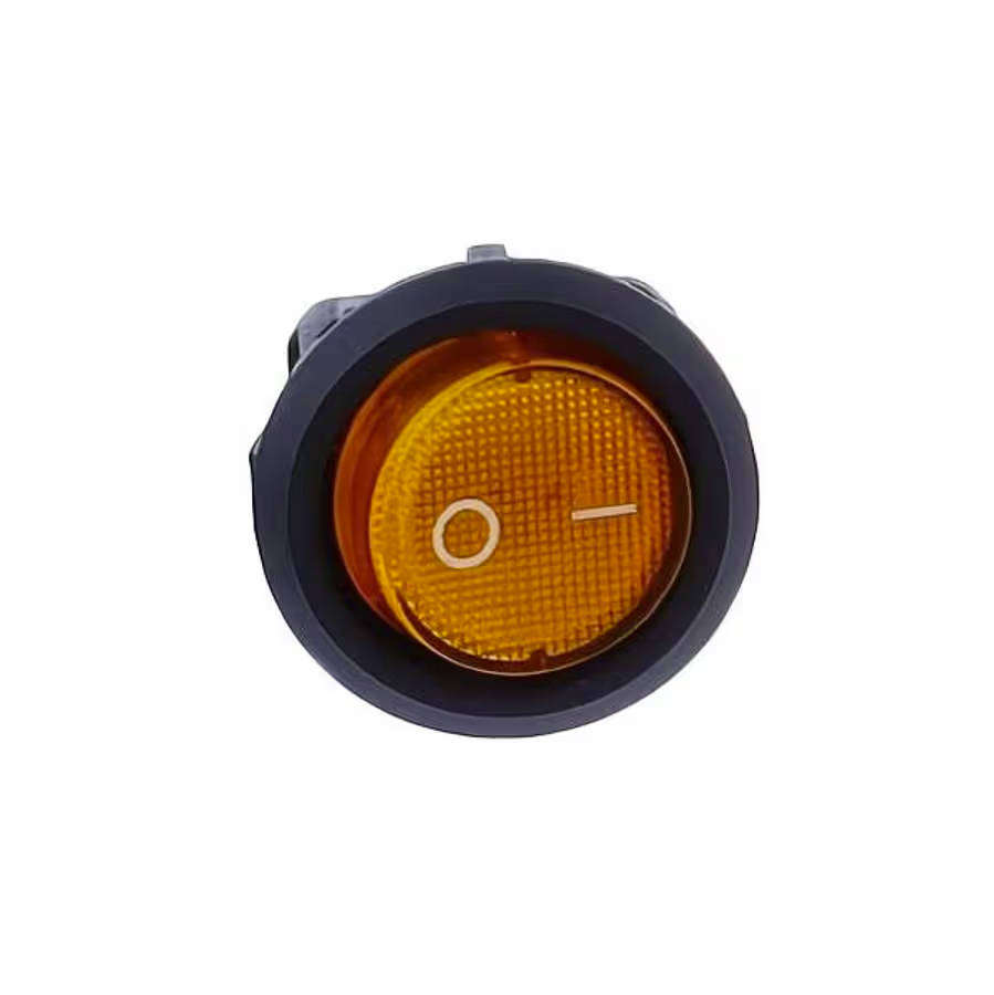 Switch Rocker Orange Illuminated 12V DC 3PIN **LOCAL STOCK**