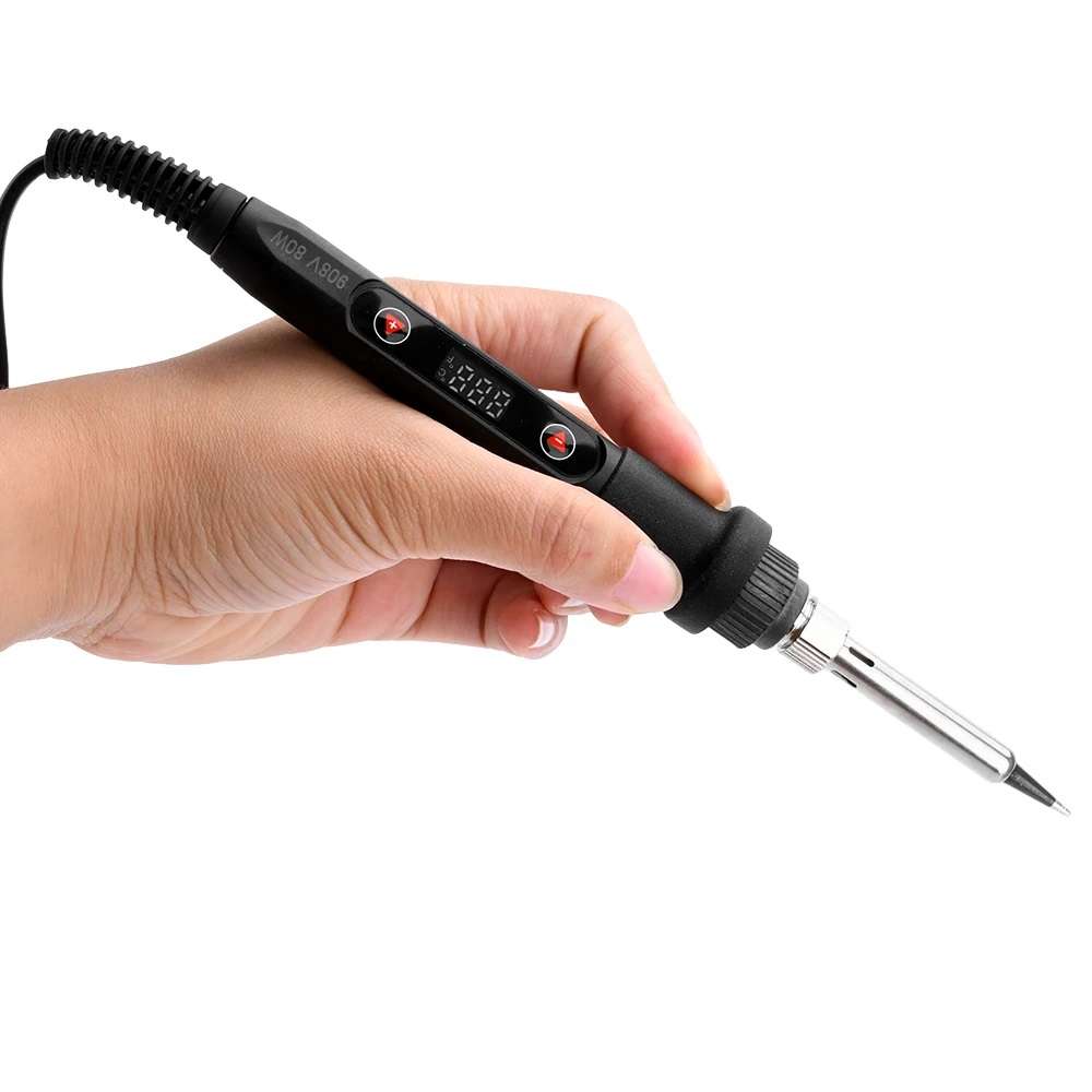 Soldering Iron 220V AC 80W Adjustable with LCD Display + On / Off Switch **LOCAL STOCK**