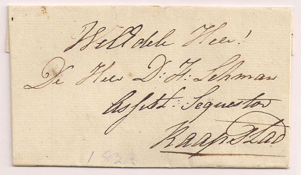 Cape of Good Hope: c1823 Letter Wrapper