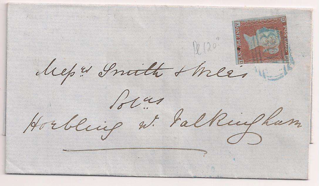 Great Britain 1851 Entire - QV 1d Red - MARKET DEEPING