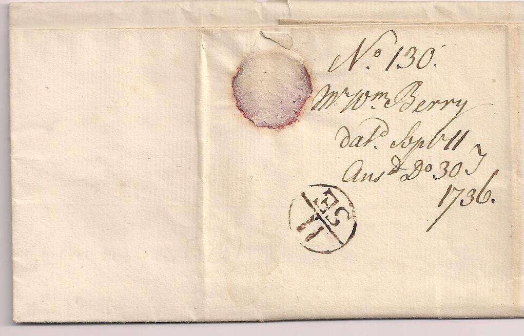 Great Britain 1736 Entire - LONDON