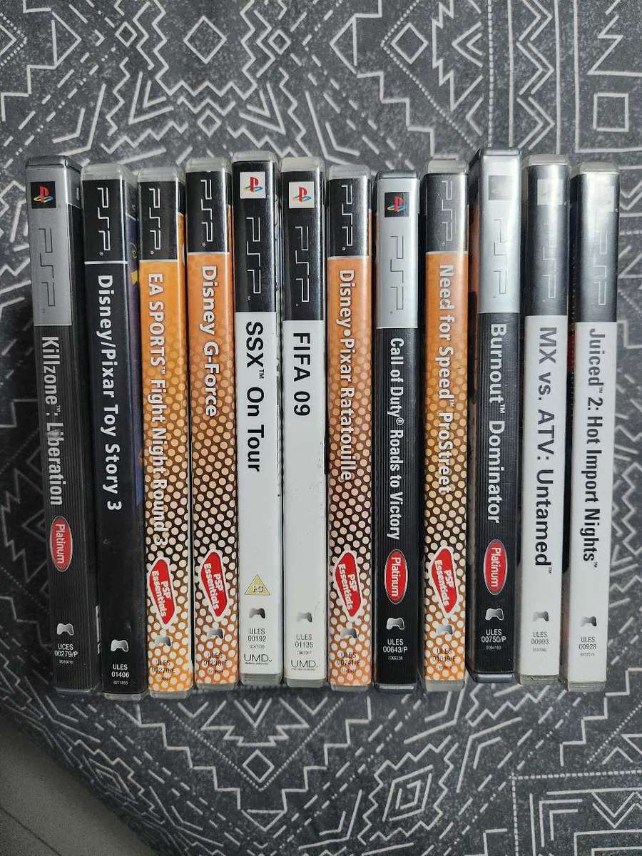 Sony psp with 12 games