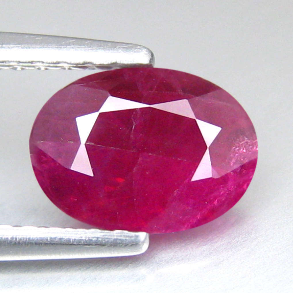 1.22ct. genuine Ruby Oval cut approx 8x6mm
