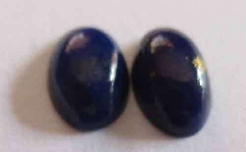 2.04cts. Oval Cabochon cut Lapis Lazuli  8.00 x 6.00mm/ 2pieces