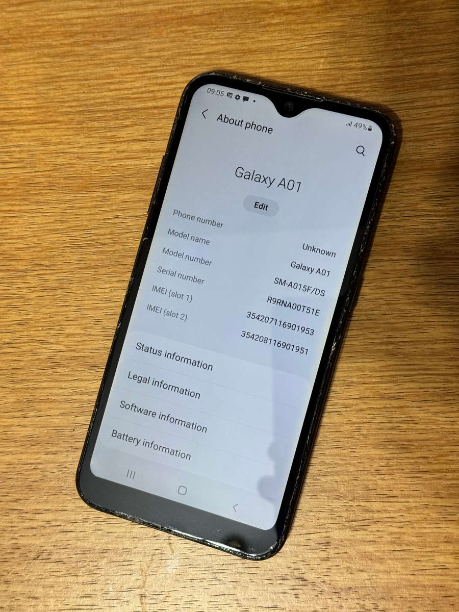 Samsung A01 Dual Sim PLEASE READ!!!!