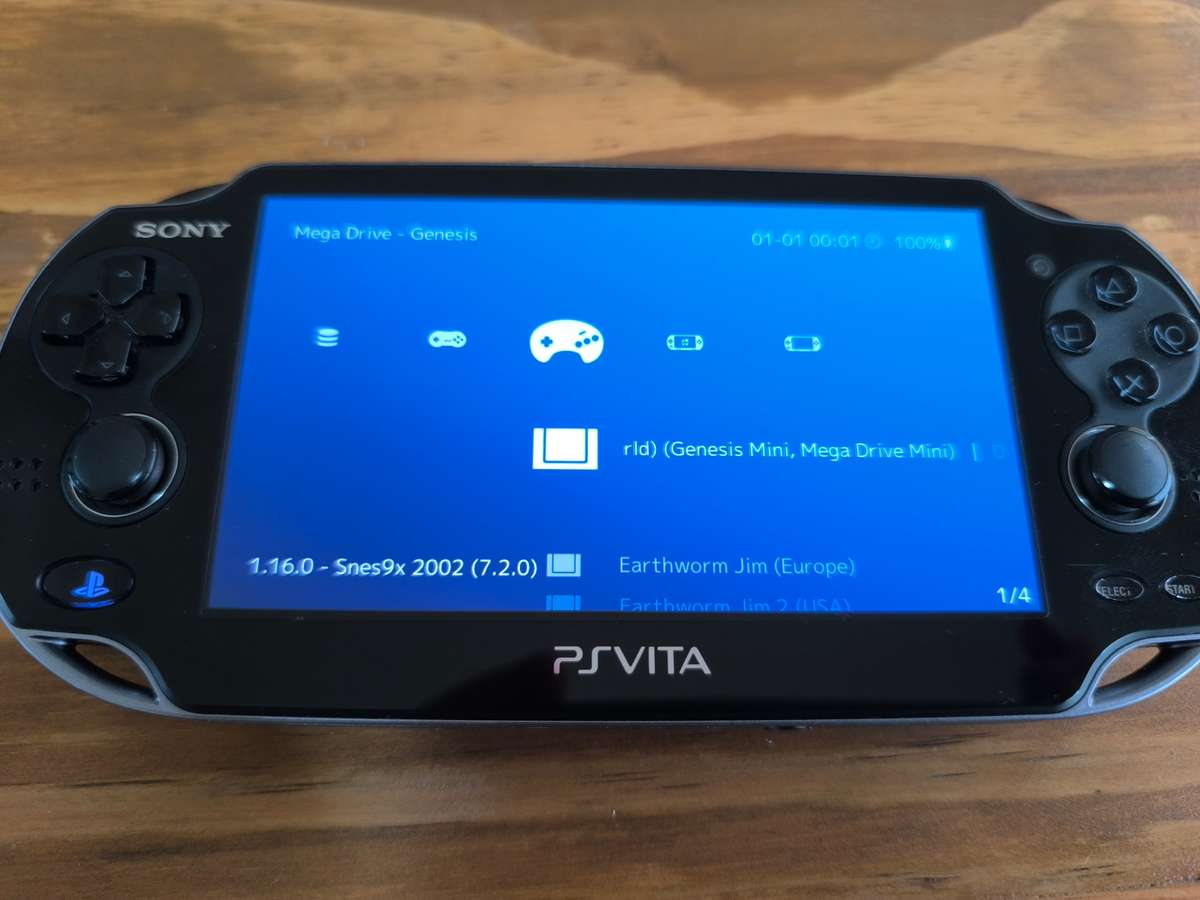 Sony PSVita (Modded to play Retro Games)