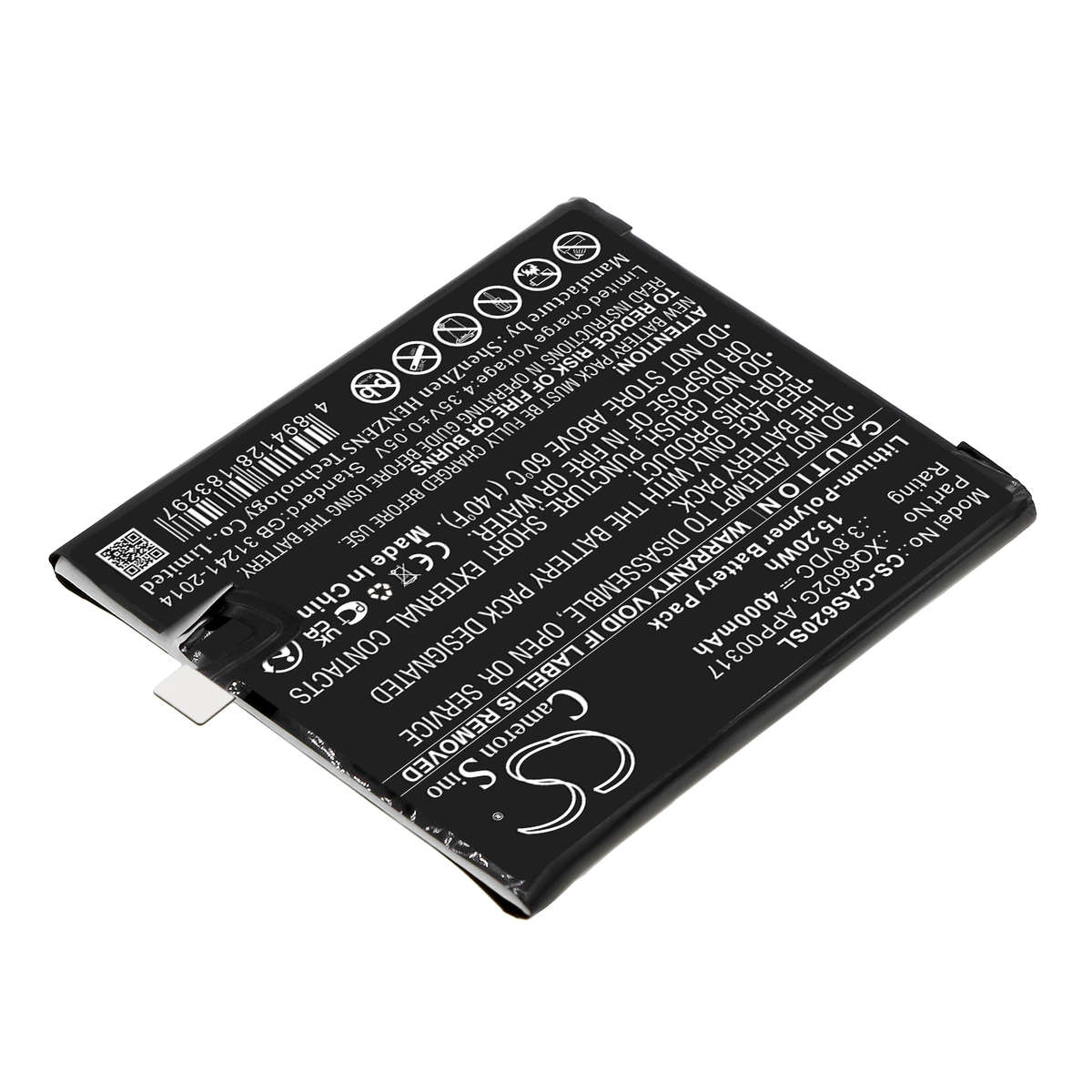 Mobile, SmartPhone Battery  CS-CAS620SL  for  Cat S62  XQ6602G  etc