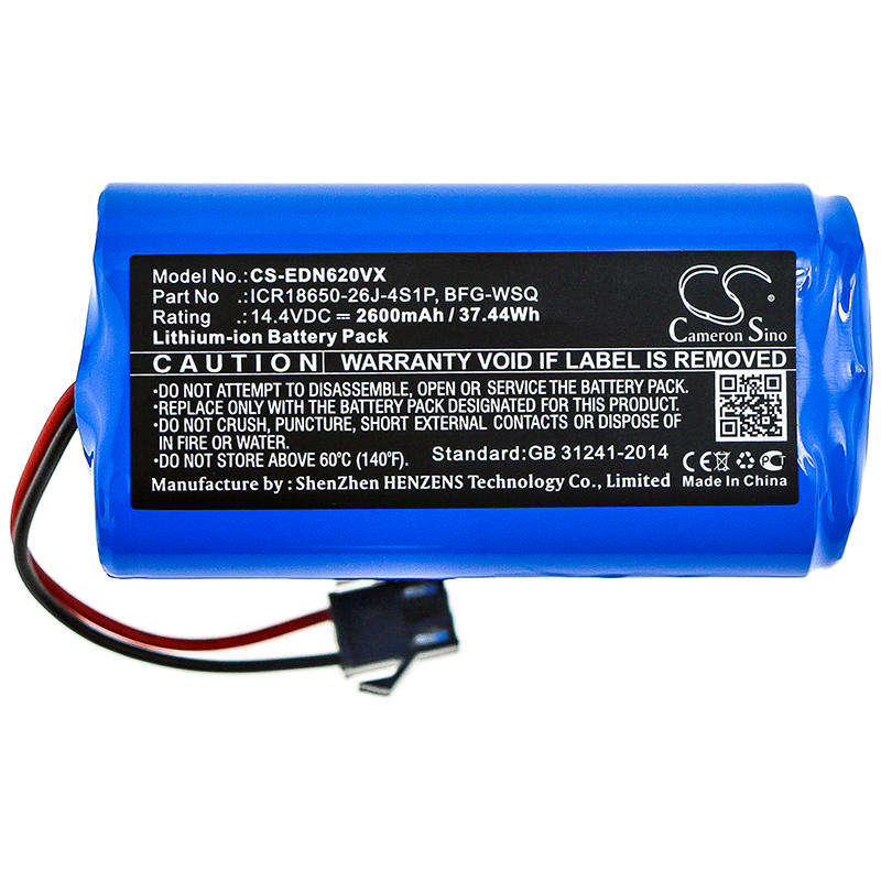 Vacuum Battery  CS-EDN620VX  for  EcovacsBFD-WSQ  UR18650ZY-4S1P-AAM  etc.