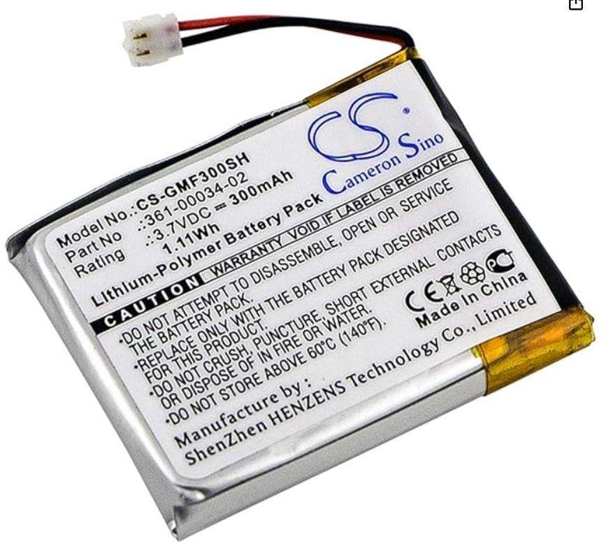 Smartwatch Battery CS-GMF300SH for Garmin Fenix 3  etc.