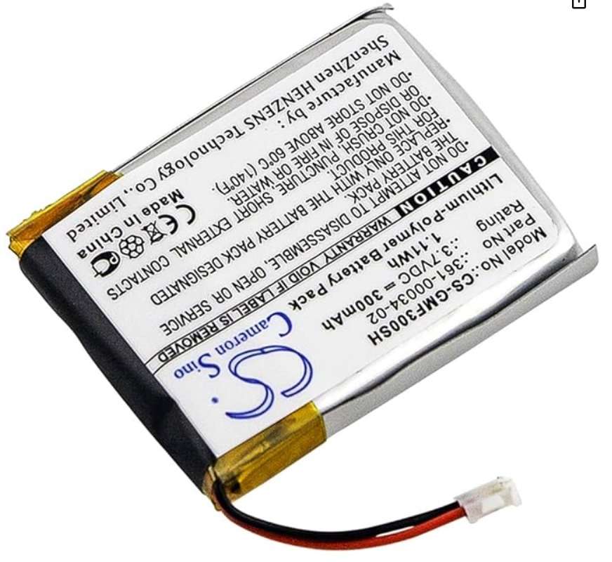Smartwatch Battery CS-GMF300SH for Garmin Fenix 3  etc.