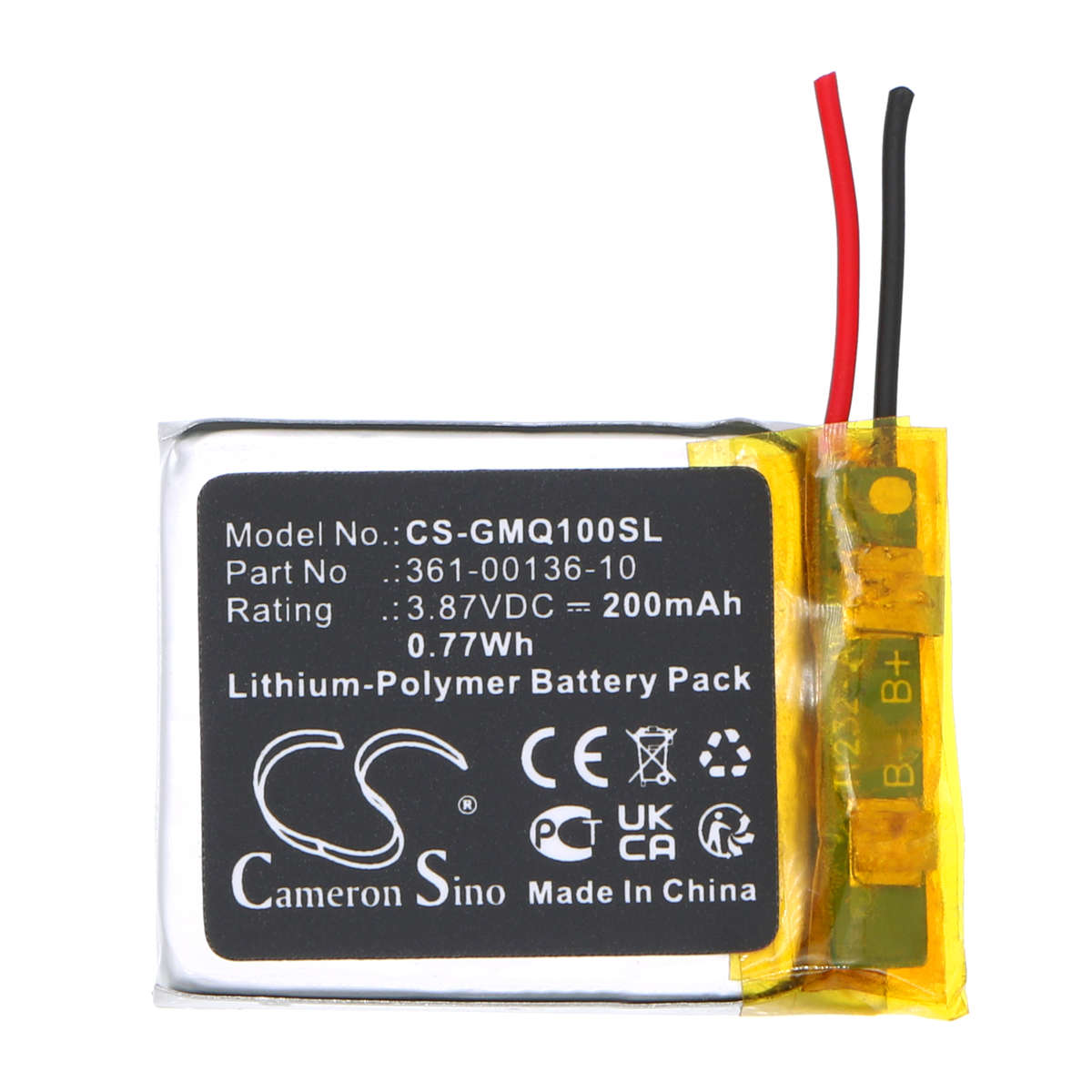 Smartwatch Battery  CS-GMQ100SL  for  GarminVenu SQ Music  361-00136-10  etc