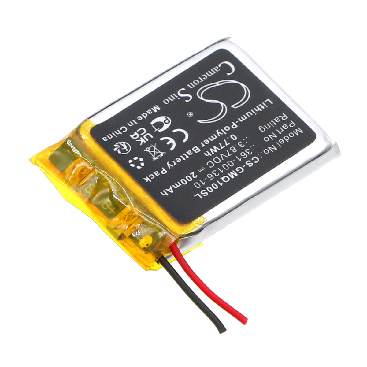 Smartwatch Battery  CS-GMQ100SL  for  GarminVenu SQ Music  361-00136-10  etc