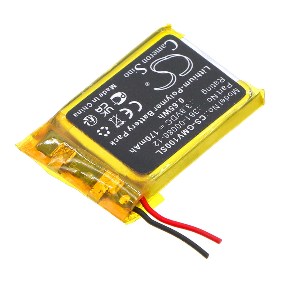 Smartwatch Battery  CS-GMV100SL  for  Garmin Fenix 6S  PRO  361-00086-12