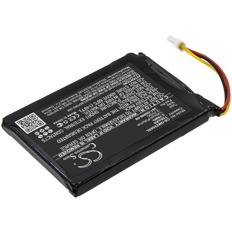 GPS, Navigator Battery  CS-GMZ550SL  for  Garmin  DriveSmart 60LM  361-00058-00  etc.