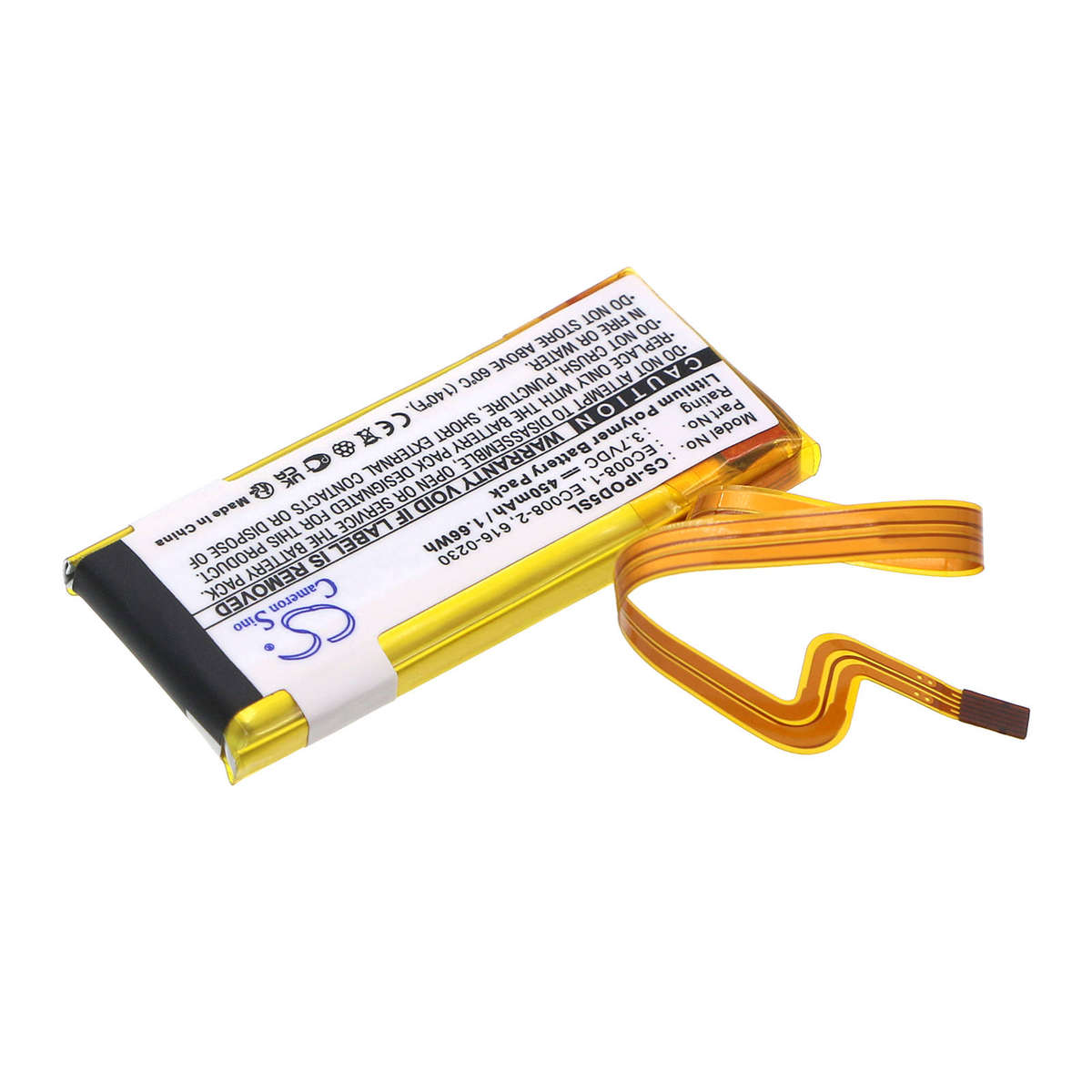 MP3, MP4, PMP BatterY CS-IPOD5SL for APPLE iPod G5 30GB A1036 etc.
